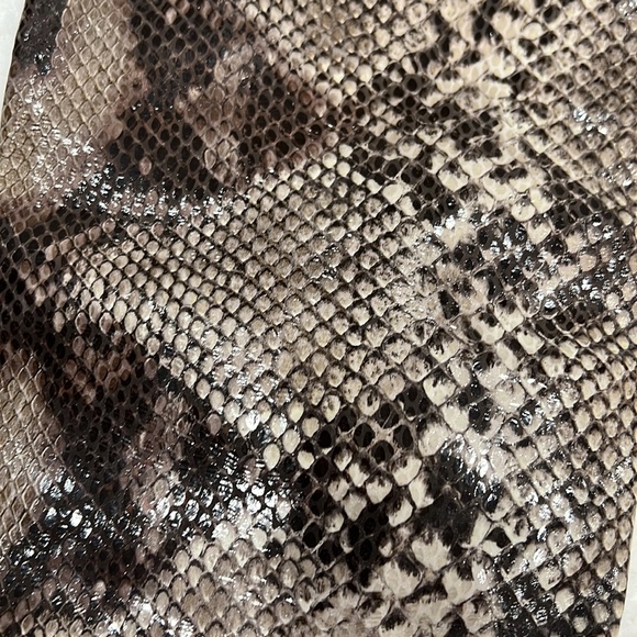 STUART WEITZMAN Knee High Python Effect Boots Sz 10 - Picture 2 of 6